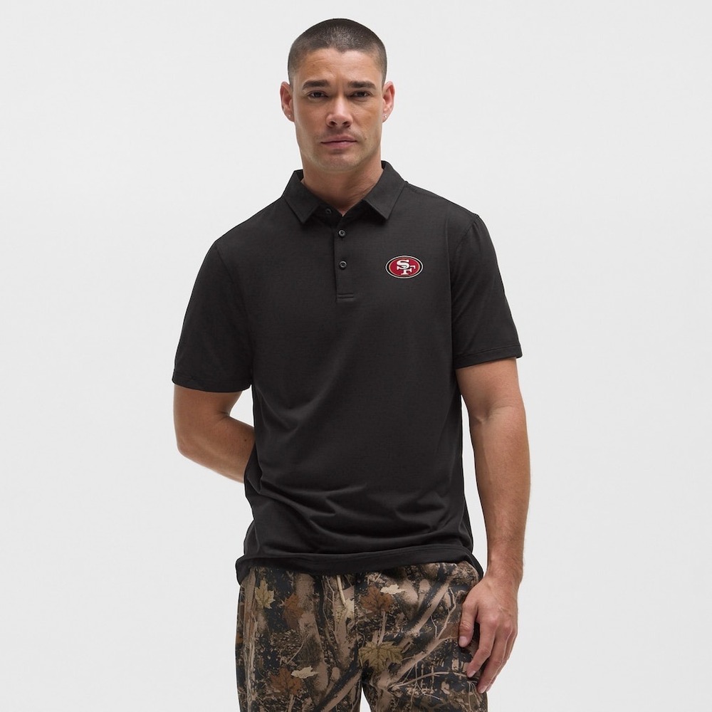 Lululemon Evolution Polo San Francisco 49ers Black XXL New With‎ Tags